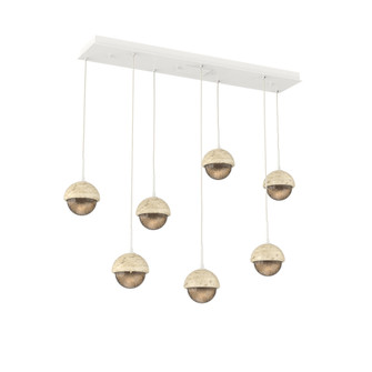 Cabochon Linear 7pc Multi-Pendant (1289|PLB0093-07-WI-B-C01-L1-TR)