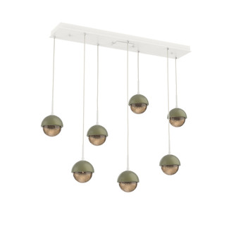 Cabochon Linear 7pc Multi-Pendant (1289|PLB0093-07-WI-B-C01-L1-GE)