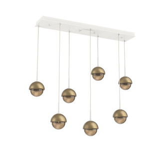 Cabochon Linear 7pc Multi-Pendant (1289|PLB0093-07-WI-B-C01-L1-GB)