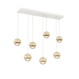 Cabochon Linear 7pc Multi-Pendant (1289|PLB0093-07-WI-A-C01-L1-TR)