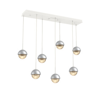 Cabochon Linear 7pc Multi-Pendant (1289|PLB0093-07-WI-A-C01-L1-CS)