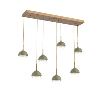 Cabochon Linear 7pc Multi-Pendant (1289|PLB0093-07-NB-WL-C01-L3-GE)