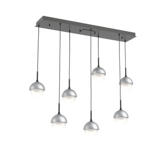 Cabochon Linear 7pc Multi-Pendant (1289|PLB0093-07-MB-WL-C01-L3-CS)