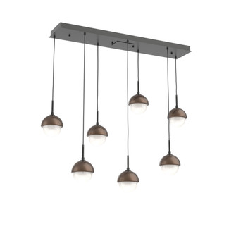 Cabochon Linear 7pc Multi-Pendant (1289|PLB0093-07-MB-WL-C01-L3-BB)