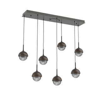 Cabochon Linear 7pc Multi-Pendant (1289|PLB0093-07-MB-S-C01-L3-FB)