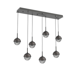 Cabochon Linear 7pc Multi-Pendant (1289|PLB0093-07-MB-S-C01-L1-GP)