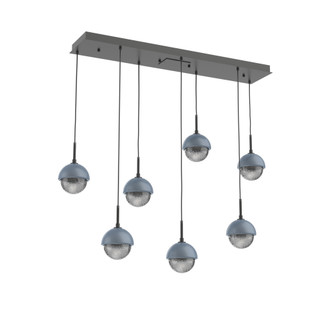 Cabochon Linear 7pc Multi-Pendant (1289|PLB0093-07-MB-S-C01-L1-BU)