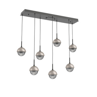 Cabochon Linear 7pc Multi-Pendant (1289|PLB0093-07-MB-S-C01-L1-BS)