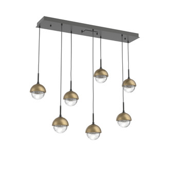 Cabochon Linear 7pc Multi-Pendant (1289|PLB0093-07-MB-C-C01-L3-GB)