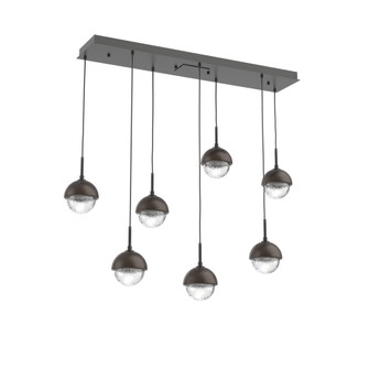 Cabochon Linear 7pc Multi-Pendant (1289|PLB0093-07-MB-C-C01-L3-FB)