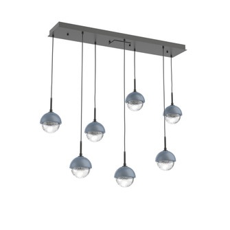 Cabochon Linear 7pc Multi-Pendant (1289|PLB0093-07-MB-C-C01-L3-BU)