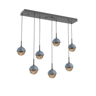 Cabochon Linear 7pc Multi-Pendant (1289|PLB0093-07-MB-B-C01-L3-BU)