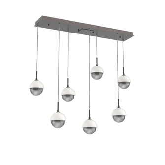 Cabochon Linear 7pc Multi-Pendant (1289|PLB0093-07-GP-S-C01-L3-WI)