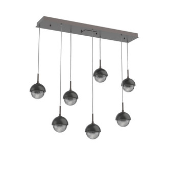 Cabochon Linear 7pc Multi-Pendant (1289|PLB0093-07-GP-S-C01-L3-MB)