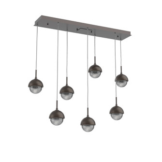 Cabochon Linear 7pc Multi-Pendant (1289|PLB0093-07-GP-S-C01-L3-FB)