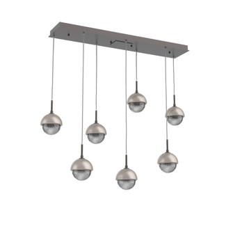 Cabochon Linear 7pc Multi-Pendant (1289|PLB0093-07-GP-S-C01-L3-BS)