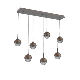 Cabochon Linear 7pc Multi-Pendant (1289|PLB0093-07-GP-S-C01-L3-BB)