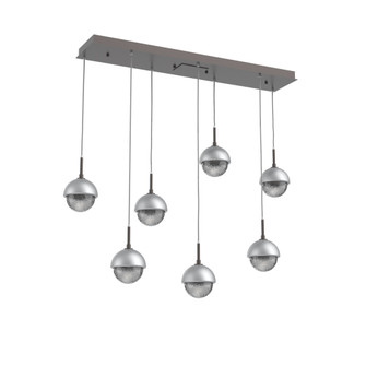 Cabochon Linear 7pc Multi-Pendant (1289|PLB0093-07-GP-S-C01-L1-CS)