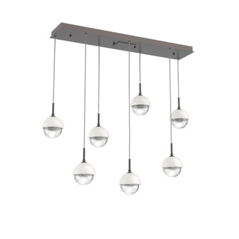 Cabochon Linear 7pc Multi-Pendant (1289|PLB0093-07-GP-C-C01-L3-WI)