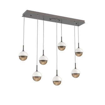 Cabochon Linear 7pc Multi-Pendant (1289|PLB0093-07-GP-B-C01-L1-WI)