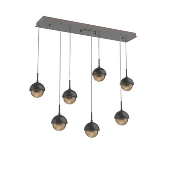 Cabochon Linear 7pc Multi-Pendant (1289|PLB0093-07-GP-B-C01-L1-MB)