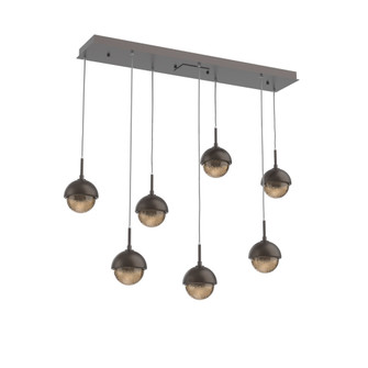 Cabochon Linear 7pc Multi-Pendant (1289|PLB0093-07-GP-B-C01-L1-FB)