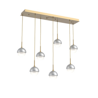 Cabochon Linear 7pc Multi-Pendant (1289|PLB0093-07-GB-WL-C01-L3-CS)