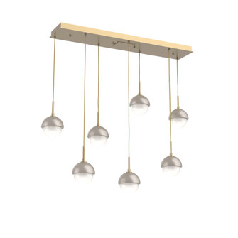 Cabochon Linear 7pc Multi-Pendant (1289|PLB0093-07-GB-WL-C01-L3-BS)