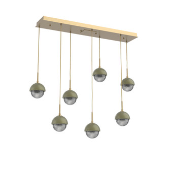 Cabochon Linear 7pc Multi-Pendant (1289|PLB0093-07-GB-S-C01-L3-GE)