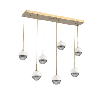 Cabochon Linear 7pc Multi-Pendant (1289|PLB0093-07-GB-S-C01-L1-WI)