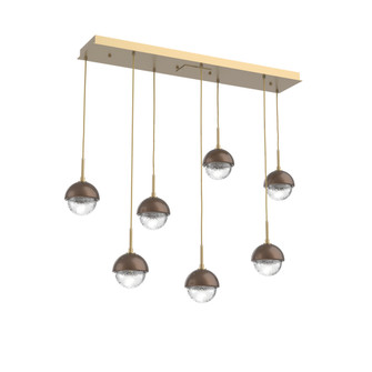 Cabochon Linear 7pc Multi-Pendant (1289|PLB0093-07-GB-C-C01-L3-BB)