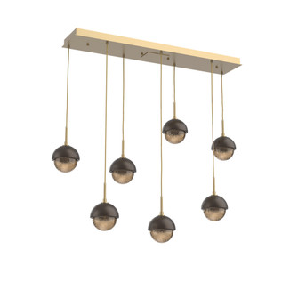 Cabochon Linear 7pc Multi-Pendant (1289|PLB0093-07-GB-B-C01-L3-FB)