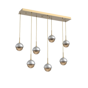 Cabochon Linear 7pc Multi-Pendant (1289|PLB0093-07-GB-B-C01-L1-CS)