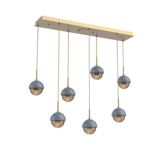 Cabochon Linear 7pc Multi-Pendant (1289|PLB0093-07-GB-B-C01-L1-BU)