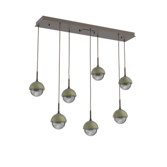 Cabochon Linear 7pc Multi-Pendant (1289|PLB0093-07-FB-S-C01-L3-GE)