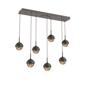 Cabochon Linear 7pc Multi-Pendant (1289|PLB0093-07-FB-B-C01-L3-MB)