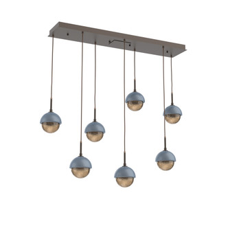 Cabochon Linear 7pc Multi-Pendant (1289|PLB0093-07-FB-B-C01-L3-BU)