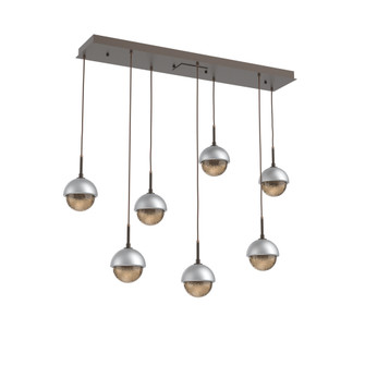 Cabochon Linear 7pc Multi-Pendant (1289|PLB0093-07-FB-B-C01-L1-CS)