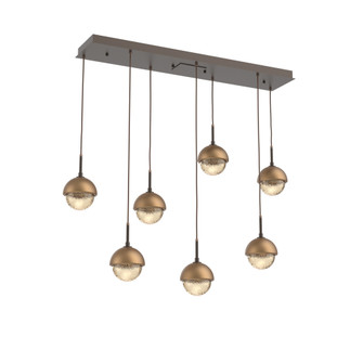 Cabochon Linear 7pc Multi-Pendant (1289|PLB0093-07-FB-A-C01-L3-NB)