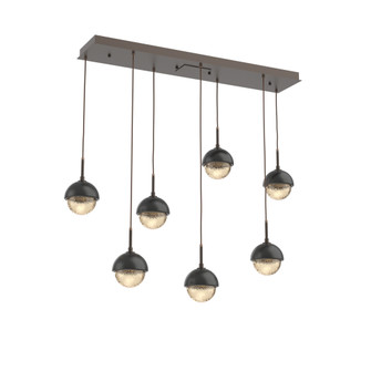 Cabochon Linear 7pc Multi-Pendant (1289|PLB0093-07-FB-A-C01-L1-MB)