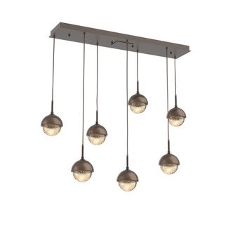 Cabochon Linear 7pc Multi-Pendant (1289|PLB0093-07-FB-A-C01-L1-BB)