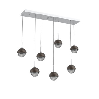 Cabochon Linear 7pc Multi-Pendant (1289|PLB0093-07-CS-S-C01-L3-FB)