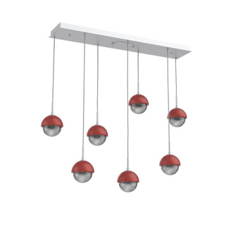 Cabochon Linear 7pc Multi-Pendant (1289|PLB0093-07-CS-S-C01-L1-RE)