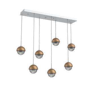 Cabochon Linear 7pc Multi-Pendant (1289|PLB0093-07-CS-S-C01-L1-NB)