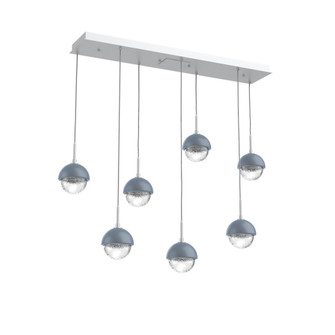 Cabochon Linear 7pc Multi-Pendant (1289|PLB0093-07-CS-C-C01-L3-BU)