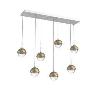 Cabochon Linear 7pc Multi-Pendant (1289|PLB0093-07-CS-C-C01-L1-GB)