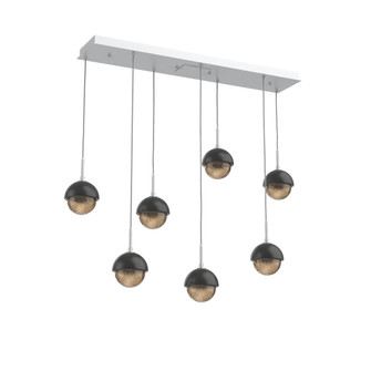 Cabochon Linear 7pc Multi-Pendant (1289|PLB0093-07-CS-B-C01-L3-MB)