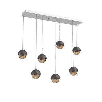 Cabochon Linear 7pc Multi-Pendant (1289|PLB0093-07-CS-B-C01-L3-GP)