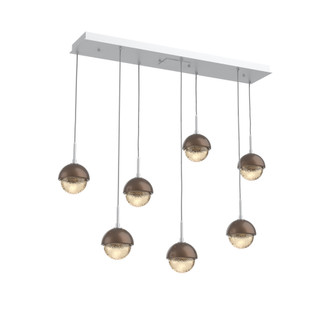 Cabochon Linear 7pc Multi-Pendant (1289|PLB0093-07-CS-A-C01-L1-BB)