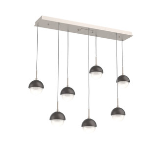 Cabochon Linear 7pc Multi-Pendant (1289|PLB0093-07-BS-WL-C01-L3-GP)